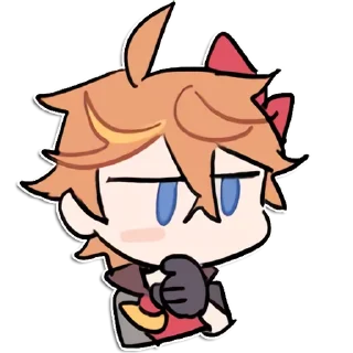 🤔 emoji Tartali [Genshin impact] by raintides @keiriststicks Telegram sticker 14 of 23