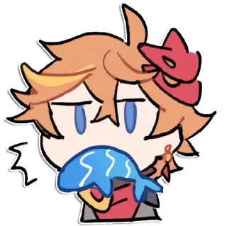 😲 emoji Tartali [Genshin impact] by raintides @keiriststicks Telegram sticker 19 of 23