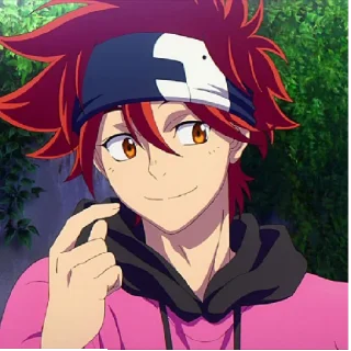 🙂 emoji Ланга Хасэгава и Рэки Кян Telegram sticker 5 of 21