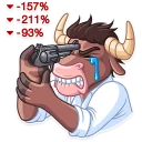 😢 emoji Bull & Bear Telegram sticker 12 of 35