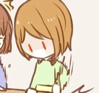 Sticker from Chara Dreemurr | by @stickers_undertale  ꒱