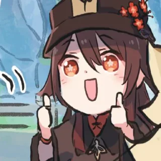 👍 emoji BliZzARD_HuTao2 — @stckrRobot Telegram sticker 6 of 31