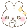 ⭐ emoji ᐢ..ᐢ ᥕɦiᴛᥱ ᥴᥙᴛᥱ rᥲδδiᴛ  ° @bwnnyroom ₊    . Telegram sticker 11 of 40