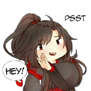 😜 emoji Сам Себе Вэй Ин Telegram sticker 18 of 120