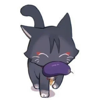 😊 emoji Cat Scaramouche @anime4_arts Telegram sticker 1 of 120