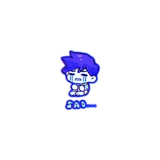 😢 emoji . some OMORI . Telegram sticker 20 of 47