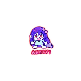😡 emoji . some OMORI . Telegram sticker 21 of 47