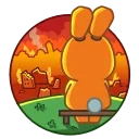🔥 emoji Rad Bunny Telegram sticker 17 of 25