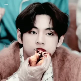 🍕 emoji @Kim_Tae_Hyung_BigHit_bot ➡️ @Ctikerubot Telegram sticker 10 of 120