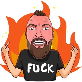 🤬 emoji Рисованный Гольдштейн Telegram sticker 14 of 24