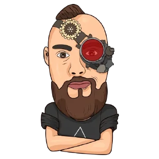 😊 emoji Рисованный Гольдштейн Telegram sticker 3 of 24