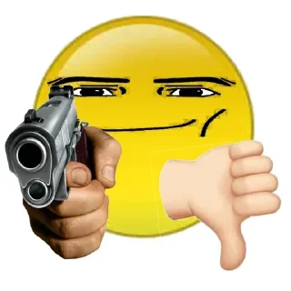 👎 emoji Больше стикеров 👉🏻 @stickertg4 Telegram sticker 15 of 57