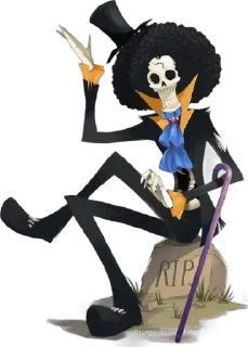🌟 emoji Брук @One_6piece @MonkeyDLuffy_123 Telegram sticker 18 of 30