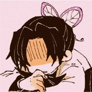🦋 emoji ꧁❄Shinobu Kocho❄꧂ Telegram sticker 16 of 120
