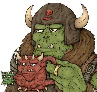😐 emoji WH40K Orks Telegram sticker 4 of 117