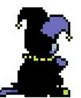 😔 emoji Jevil the jester by @GTS152 Telegram sticker 13 of 120