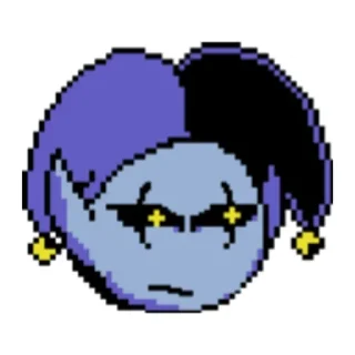 😐 emoji Jevil Telegram sticker 15 of 65