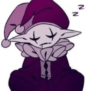 😴 emoji jevil Telegram sticker 24 of 43