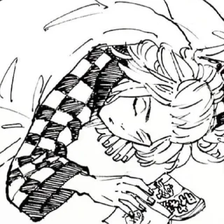 😴 emoji Манжиро Сано @stikersxw Telegram sticker 5 of 23
