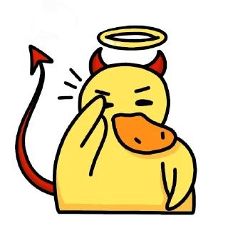 👺 emoji Утка Чиппи Telegram sticker 12 of 15