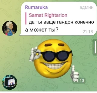 😎 emoji Никита еб твою мать Telegram sticker 15 of 28