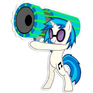 😏 emoji Vinyl Scratch ➩ @Earth928B Telegram sticker 15 of 20