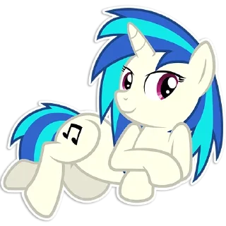 😏 emoji Vinyl Scratch ➩ @Earth928B Telegram sticker 13 of 20