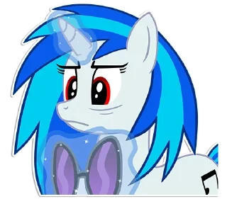 😑 emoji Vinyl Scratch ➩ @Earth928B Telegram sticker 7 of 20