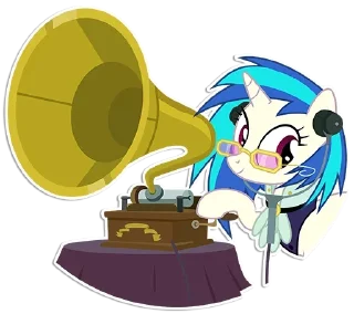 🎼 emoji Vinyl Scratch ➩ @Earth928B Telegram sticker 18 of 20