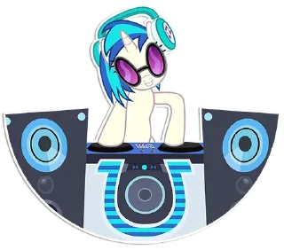 🎧 emoji Vinyl Scratch ➩ @Earth928B Telegram sticker 17 of 20