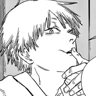 🫢 emoji Денджи Telegram sticker 22 of 44