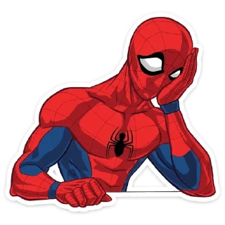 🤦 emoji Человек-паук @stickerdom Telegram sticker 19 of 28