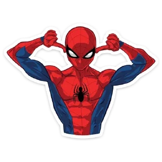 🙉 emoji Человек-паук @stickerdom Telegram sticker 8 of 28