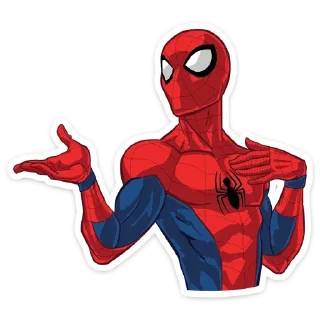 😮 emoji Человек-паук @stickerdom Telegram sticker 18 of 28