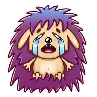 😭 emoji Ёжик Telegram sticker 14 of 15