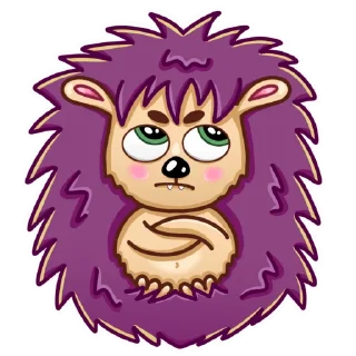 😑 emoji Ёжик Telegram sticker 13 of 15