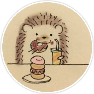😋 emoji hedgehog Danya Telegram sticker 5 of 62