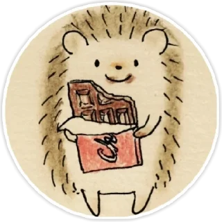 😋 emoji hedgehog Danya Telegram sticker 10 of 62