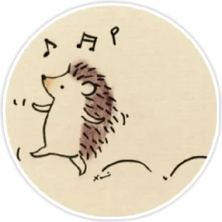 Sticker from hedgehog Danya