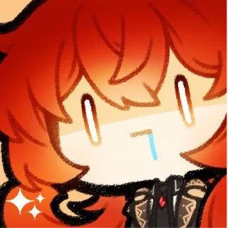 😐 emoji Дилюк Telegram sticker 11 of 120