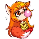 ☹ emoji Alice Fox Telegram sticker 10 of 30