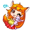 👌 emoji Alice Fox Telegram sticker 19 of 30