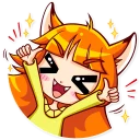 👍 emoji Alice Fox Telegram sticker 3 of 30