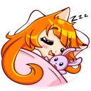 😴 emoji Alice Fox Telegram sticker 16 of 30