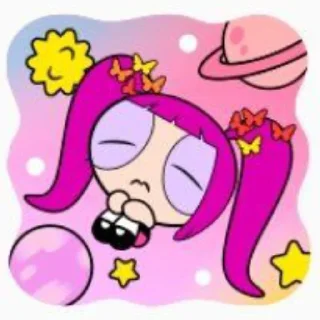 😴 emoji newjeans x the powerpuff girls | @newjeansua Telegram sticker 24 of 44