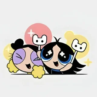 😋 emoji newjeans x the powerpuff girls | @newjeansua Telegram sticker 8 of 44