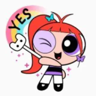 👍 emoji newjeans x the powerpuff girls | @newjeansua Telegram sticker 15 of 44