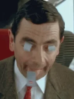 😝 emoji Mr bean by @sticker_pack_channel — @stckrRobot Telegram sticker 11 of 50