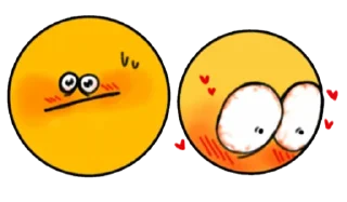 Sticker from cursed emoji, and other