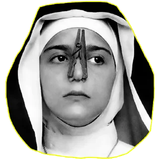 👃 emoji Nun Telegram sticker 19 of 22